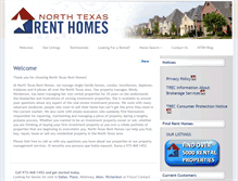 Tablet Screenshot of northtexasrenthomes.com